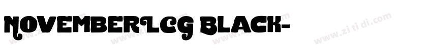 NovemberLCG Black字体转换